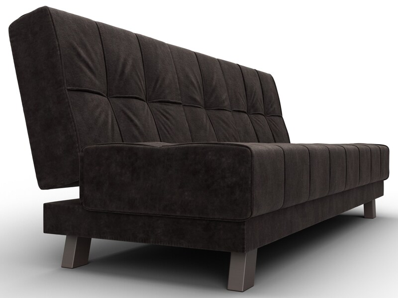 Диван прямой Винсент, Велюр, BRUT 17 коричневый