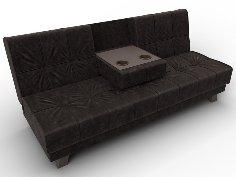 Диван прямой Винсент, Велюр, BRUT 17 коричневый