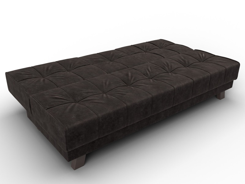 Диван прямой Винсент, Велюр, BRUT 17 коричневый