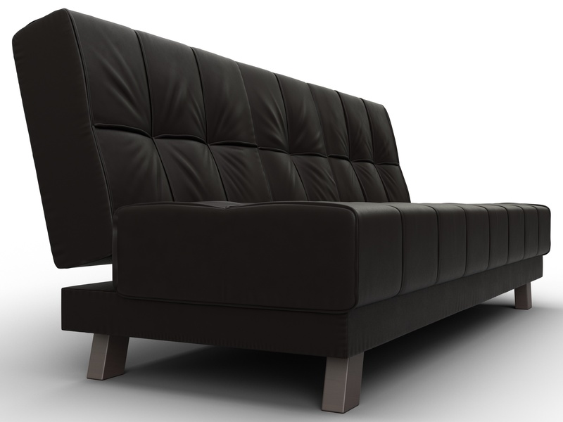 Диван прямой Винсент, Экокожа, GRIFON 12 коричневый