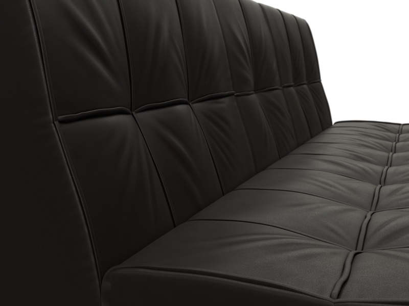 Диван прямой Винсент, Экокожа, GRIFON 12 коричневый