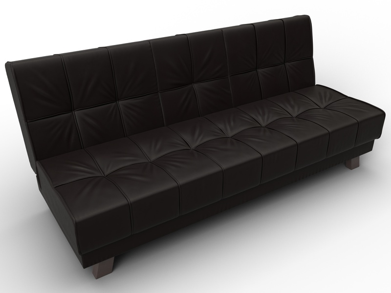 Диван прямой Винсент, Экокожа, GRIFON 12 коричневый