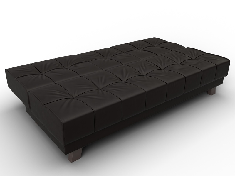 Диван прямой Винсент, Экокожа, GRIFON 12 коричневый