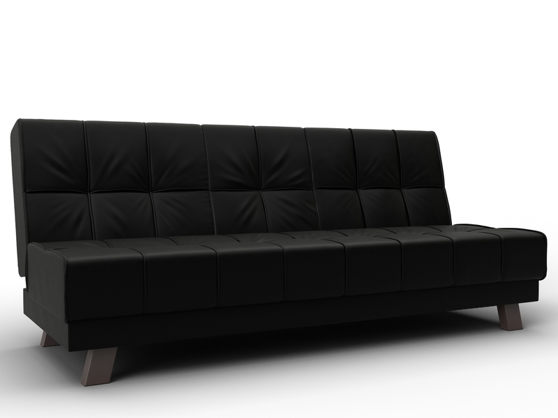 Диван прямой Винсент, Экокожа, GRIFON 18 черный