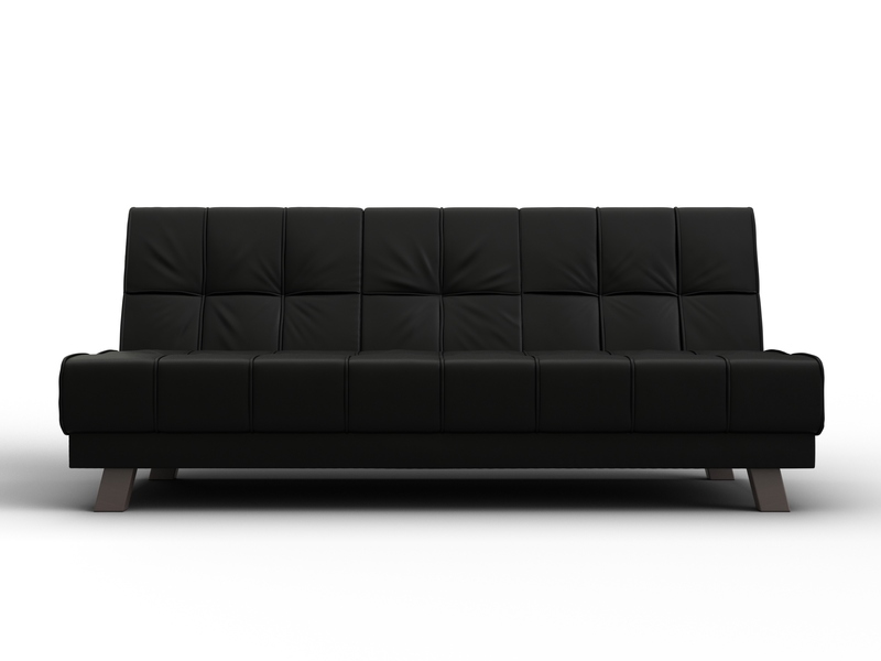 Диван прямой Винсент, Экокожа, GRIFON 18 черный