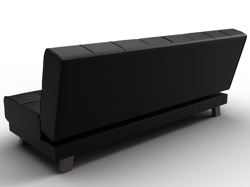 Диван прямой Винсент, Экокожа, GRIFON 18 черный