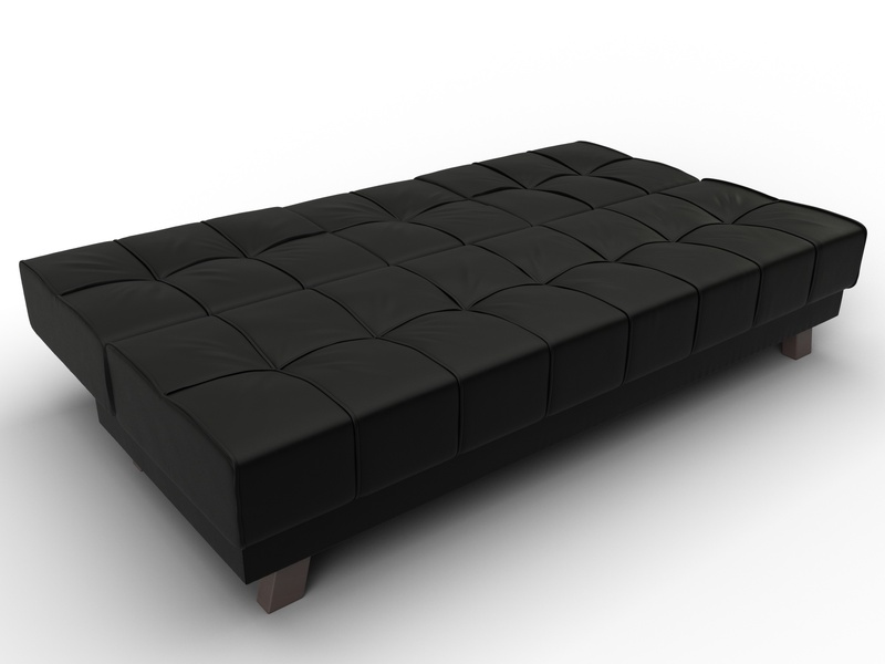 Диван прямой Винсент, Экокожа, GRIFON 18 черный