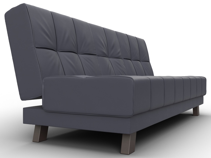 Диван прямой Винсент, Экокожа, GRIFON 15 серый