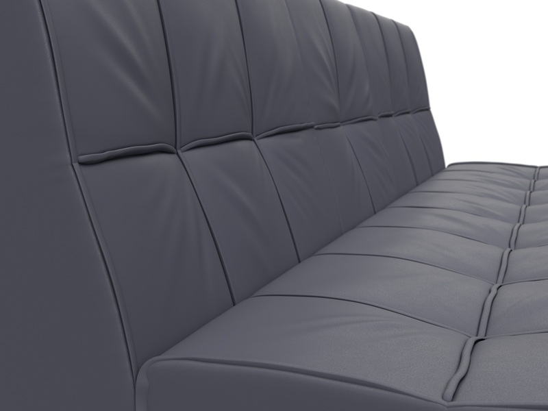 Диван прямой Винсент, Экокожа, GRIFON 15 серый