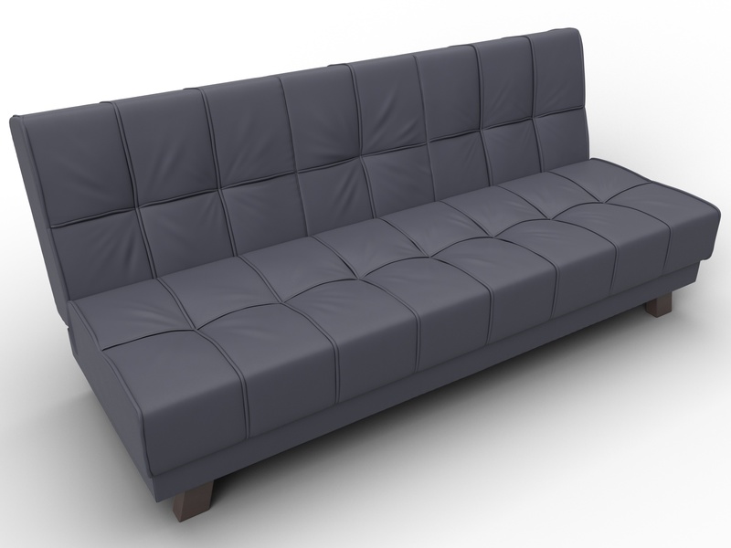 Диван прямой Винсент, Экокожа, GRIFON 15 серый