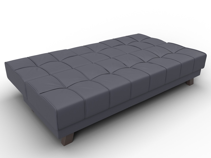 Диван прямой Винсент, Экокожа, GRIFON 15 серый