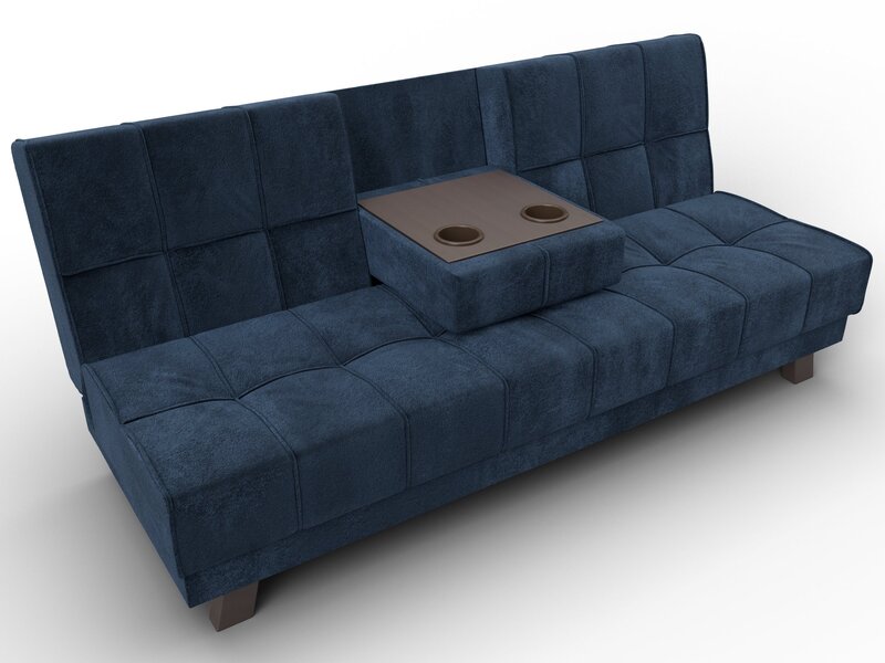 Диван прямой Винсент, Велюр, TOWER 13 синий