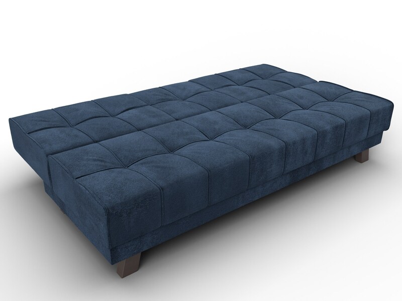 Диван прямой Винсент, Велюр, TOWER 13 синий