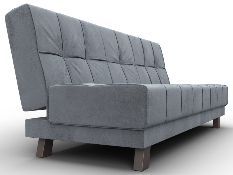 Диван прямой Винсент, Велюр, TOWER 10 серый