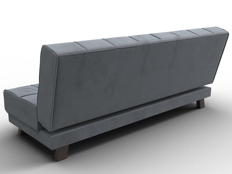 Диван прямой Винсент, Велюр, TOWER 10 серый