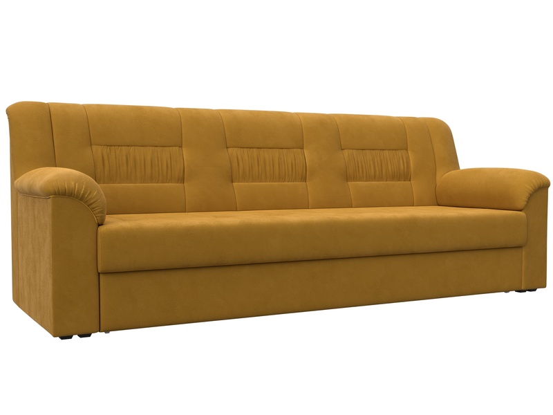 Диван прямой Карелия, Велюр, BRUT 10 желтый