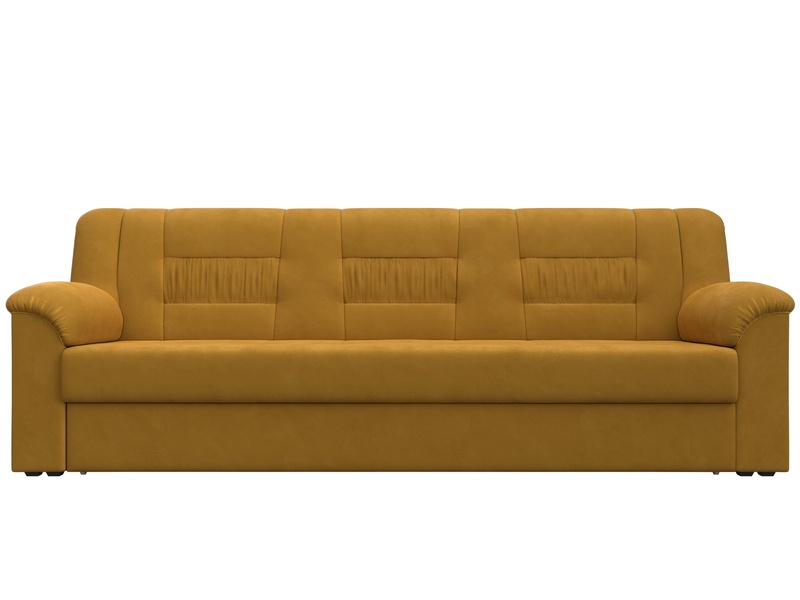 Диван прямой Карелия, Велюр, BRUT 10 желтый