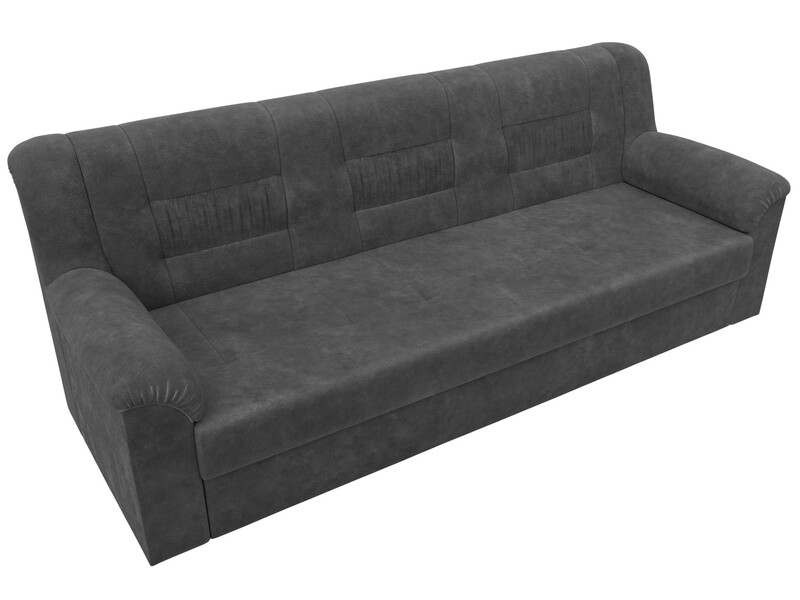 Диван прямой Карелия, Велюр, BRUT 16 темно-серый