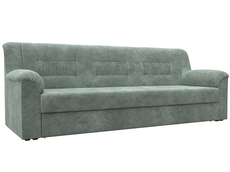 Диван прямой Карелия, Велюр, BRUT 08 зеленый