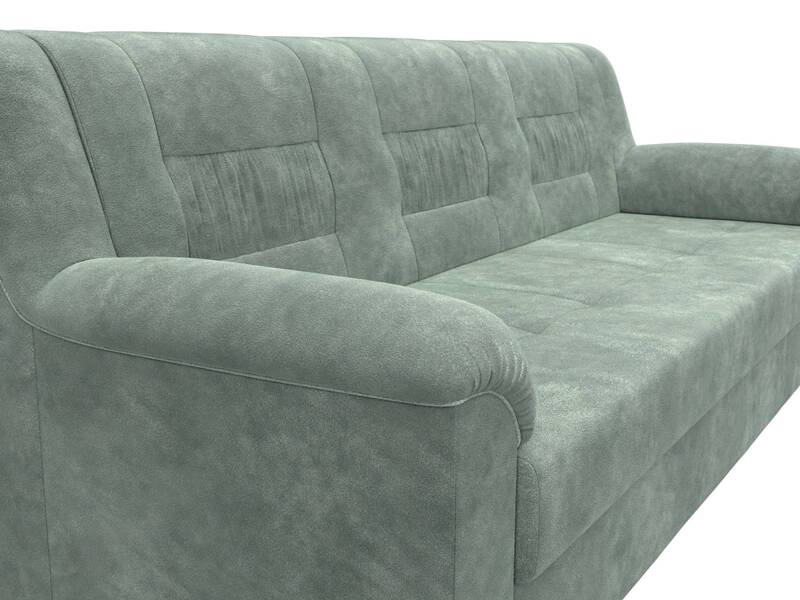 Диван прямой Карелия, Велюр, BRUT 08 зеленый