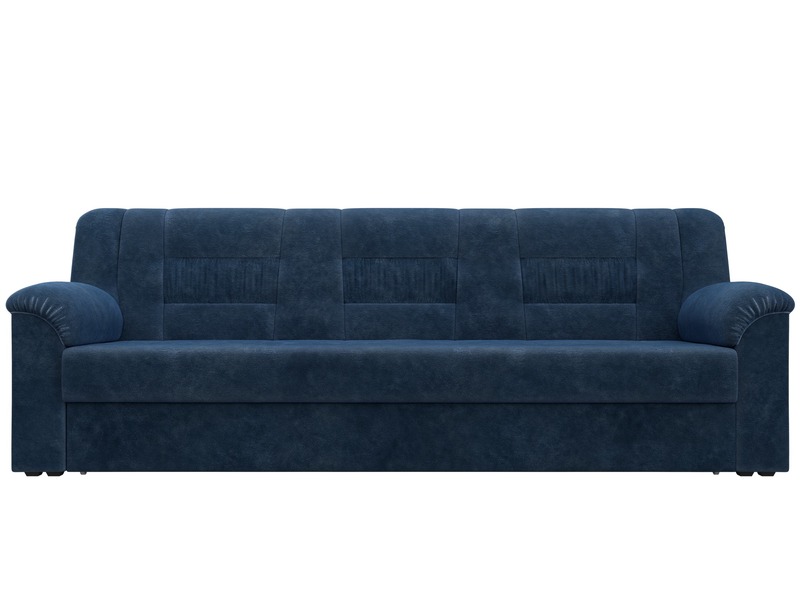 Диван прямой Карелия, Велюр, BRUT 11 синий