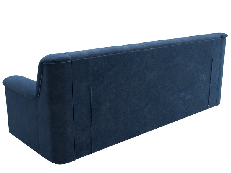 Диван прямой Карелия, Велюр, BRUT 11 синий