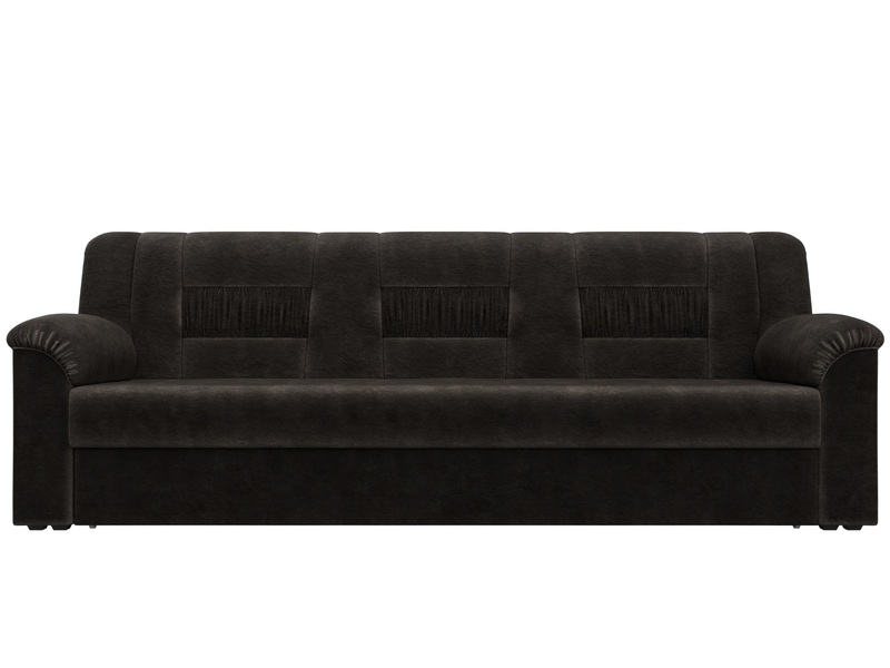 Диван прямой Карелия, Велюр, BRUT 17 коричневый