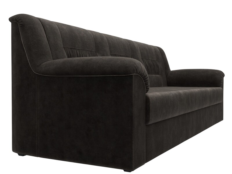 Диван прямой Карелия, Велюр, BRUT 17 коричневый
