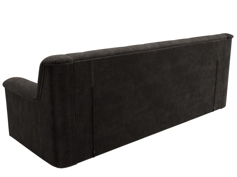 Диван прямой Карелия, Велюр, BRUT 17 коричневый