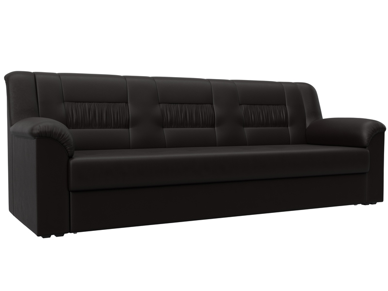 Диван прямой Карелия, Экокожа, GRIFON 12 коричневый