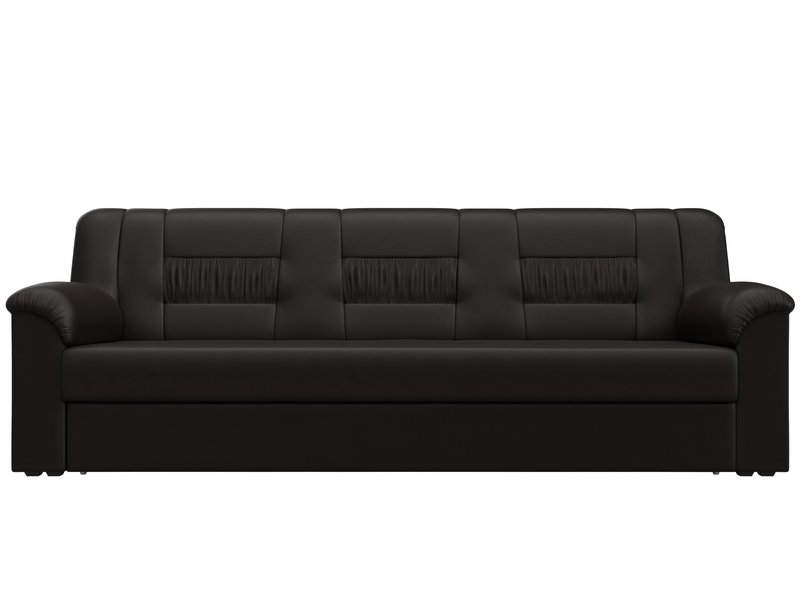 Диван прямой Карелия, Экокожа, GRIFON 12 коричневый