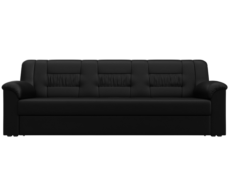 Диван прямой Карелия, Экокожа, GRIFON 18 черный