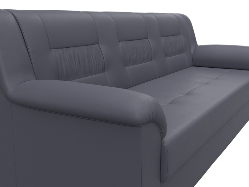 Диван прямой Карелия, Экокожа, GRIFON 15 серый