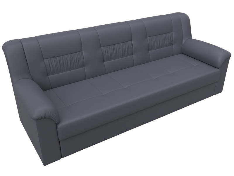 Диван прямой Карелия, Экокожа, GRIFON 15 серый