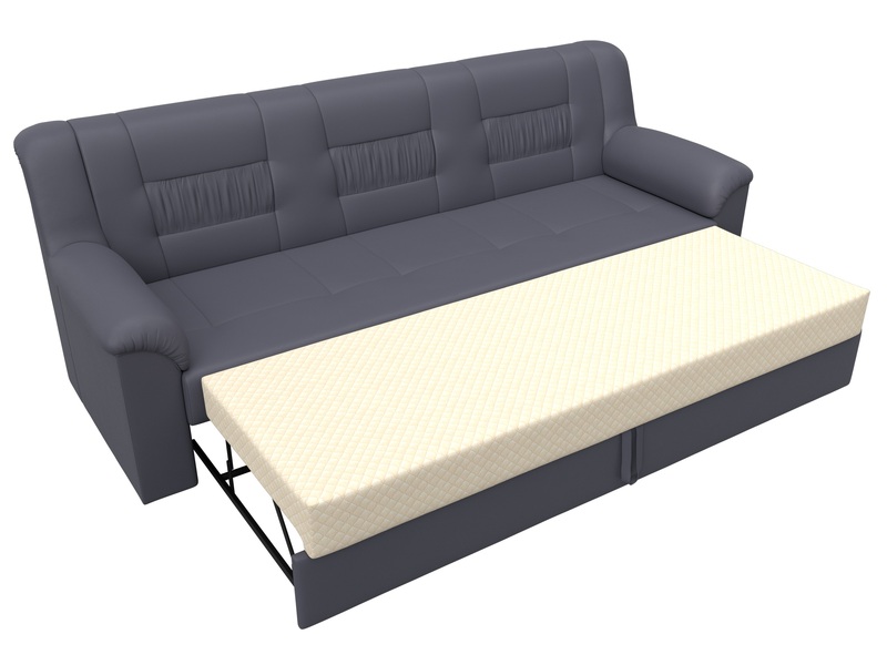 Диван прямой Карелия, Экокожа, GRIFON 15 серый