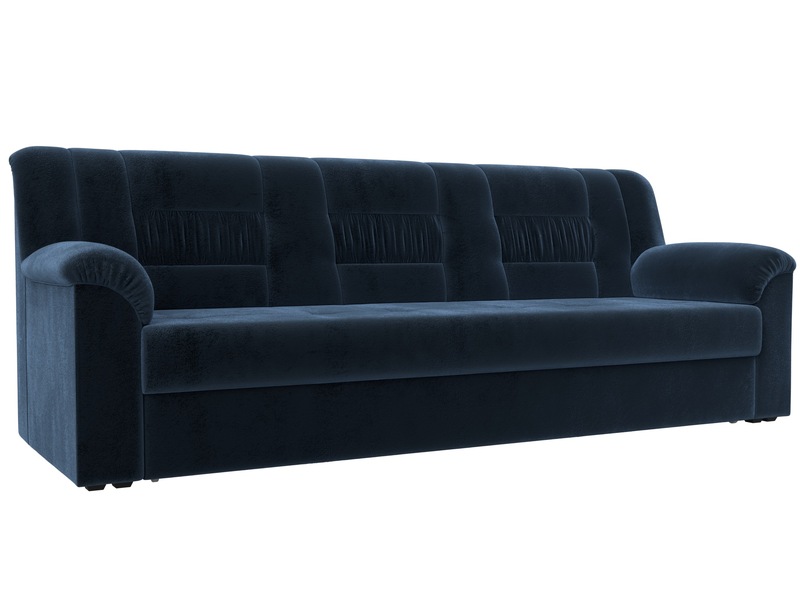 Диван прямой Карелия, Велюр, TOWER 13 синий