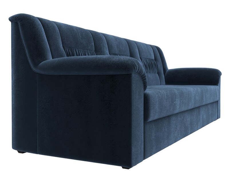 Диван прямой Карелия, Велюр, TOWER 13 синий