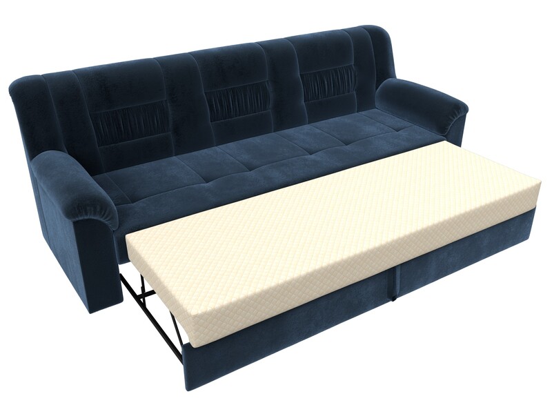 Диван прямой Карелия, Велюр, TOWER 13 синий