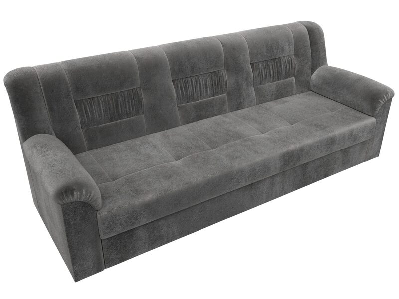 Диван прямой Карелия, Велюр, TOWER 10 серый