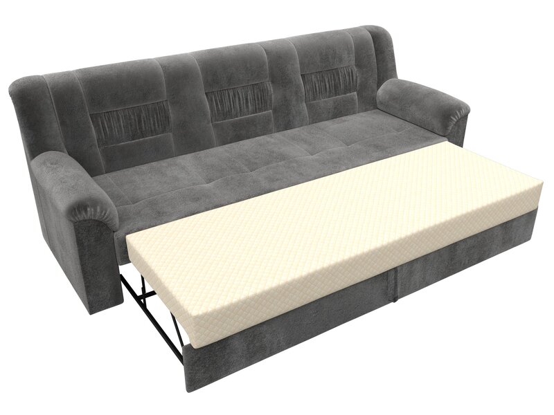 Диван прямой Карелия, Велюр, TOWER 10 серый