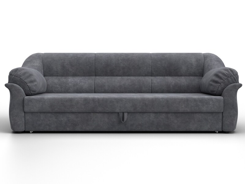 Диван прямой Карнелла, Велюр, BRUT 16 темно-серый