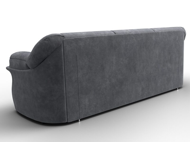 Диван прямой Карнелла, Велюр, BRUT 16 темно-серый