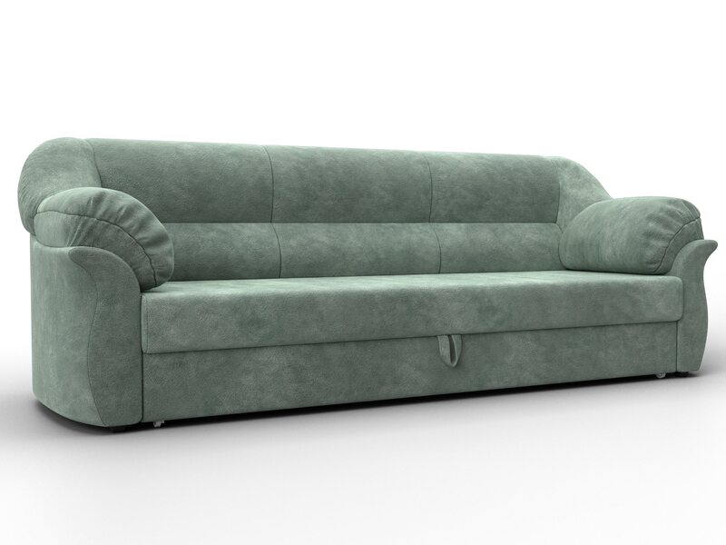 Диван прямой Карнелла, Велюр, BRUT 08 зеленый