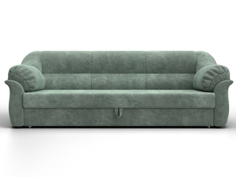 Диван прямой Карнелла, Велюр, BRUT 08 зеленый