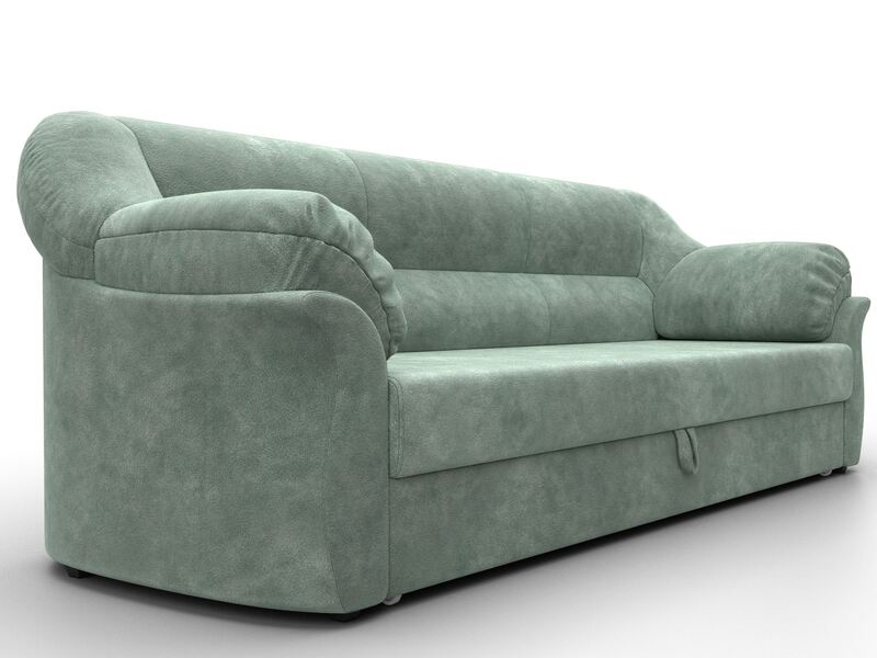 Диван прямой Карнелла, Велюр, BRUT 08 зеленый