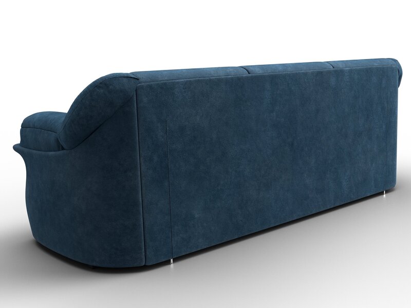 Диван прямой Карнелла, Велюр, BRUT 11 синий