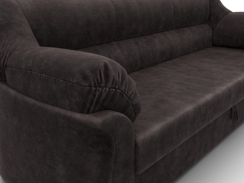 Диван прямой Карнелла, Велюр, BRUT 17 коричневый