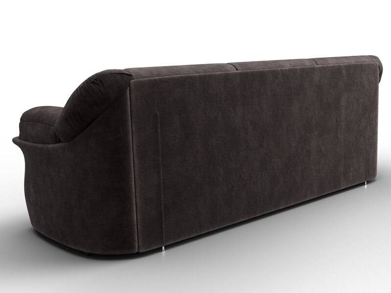 Диван прямой Карнелла, Велюр, BRUT 17 коричневый