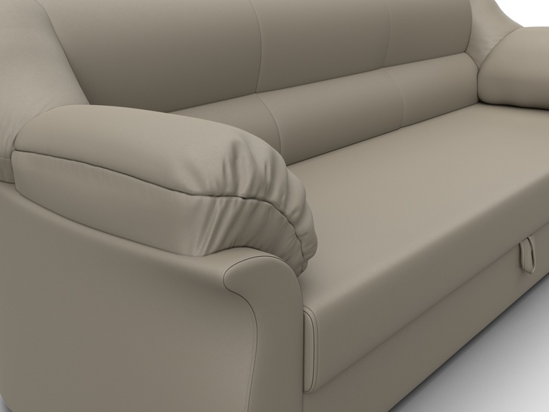 Диван прямой Карнелла, Экокожа, GRIFON 04 бежевый