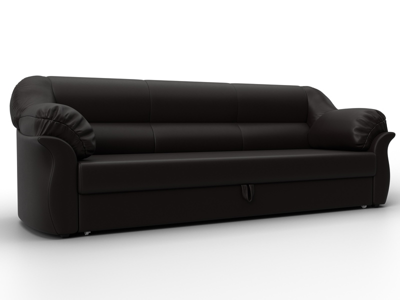 Диван прямой Карнелла, Экокожа, GRIFON 12 коричневый